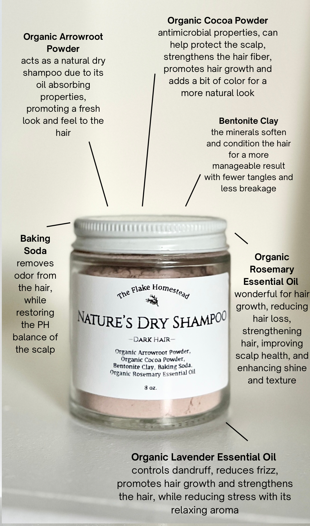 Nature's Dry Shampoo - DARK