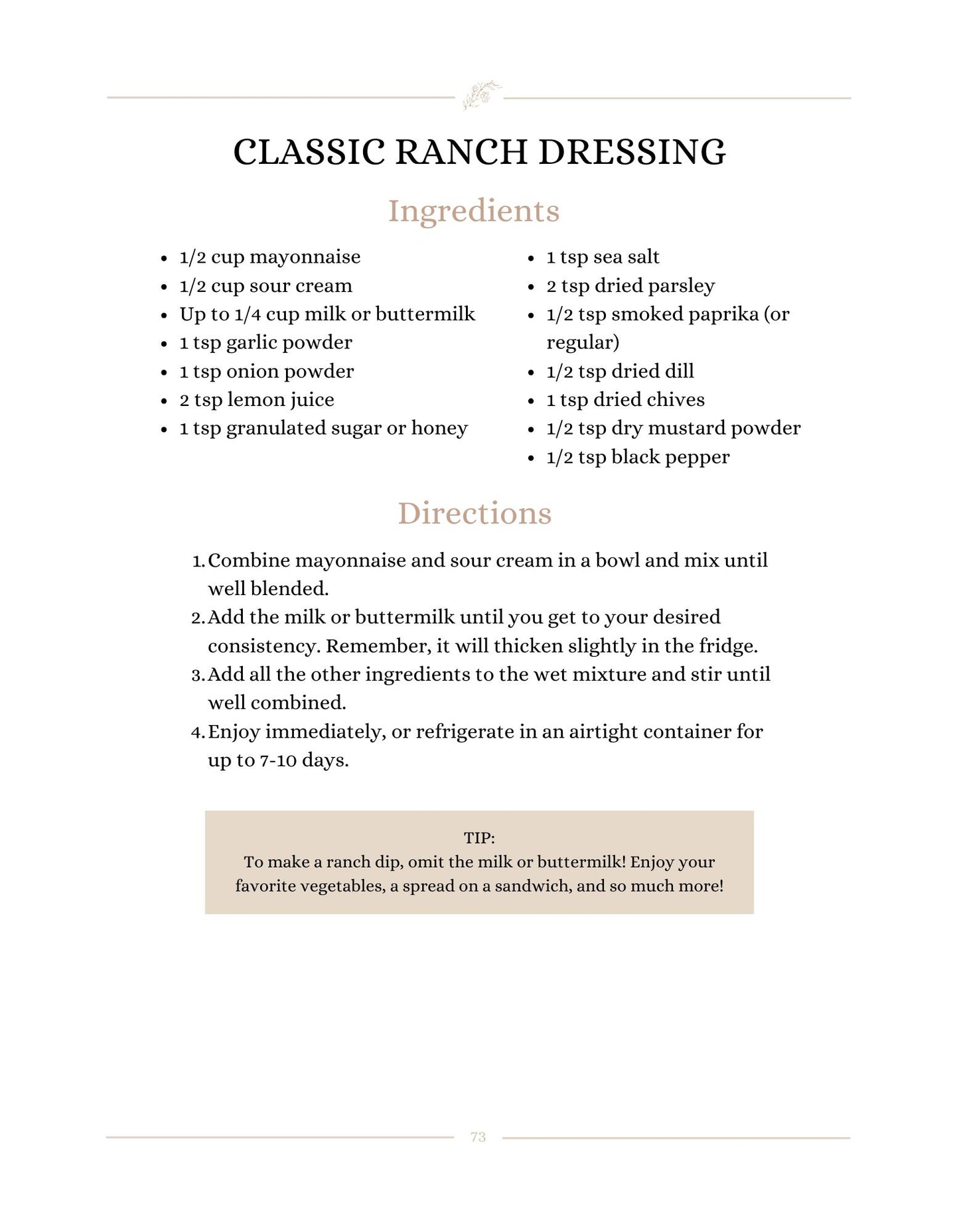 Staples From Scratch E-BOOK