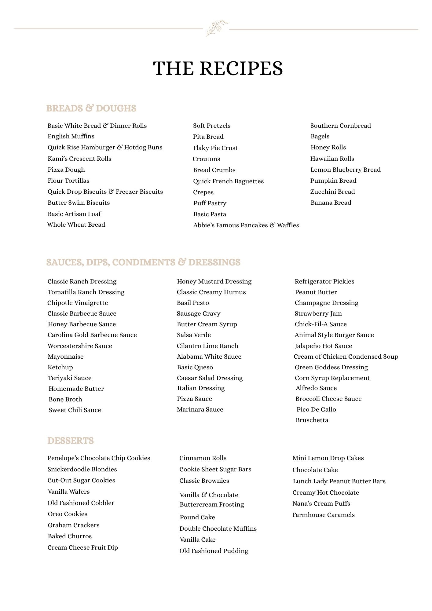 Staples From Scratch E-BOOK