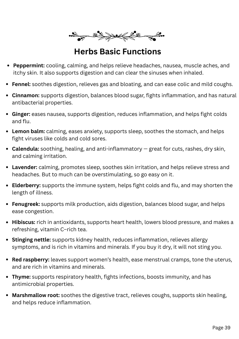 Silverweed Herbalism - At Home Herbalism for the Average Family - E-BOOK