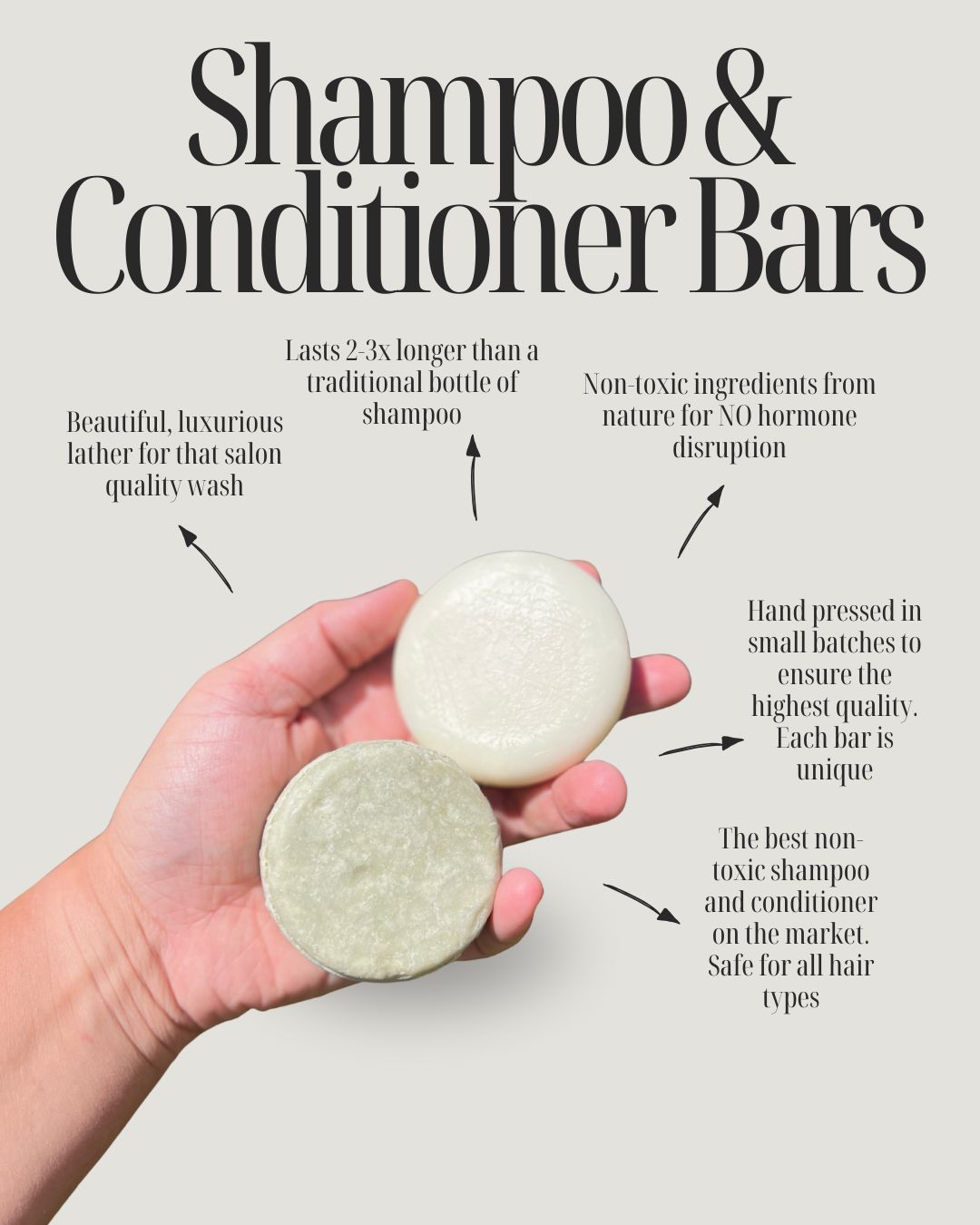 Shampoo & Conditioner Bar Set