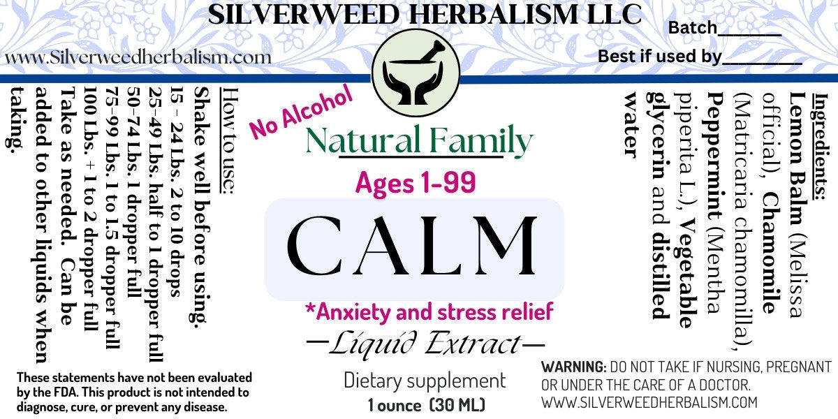 Silverweed Herbalism - Calm